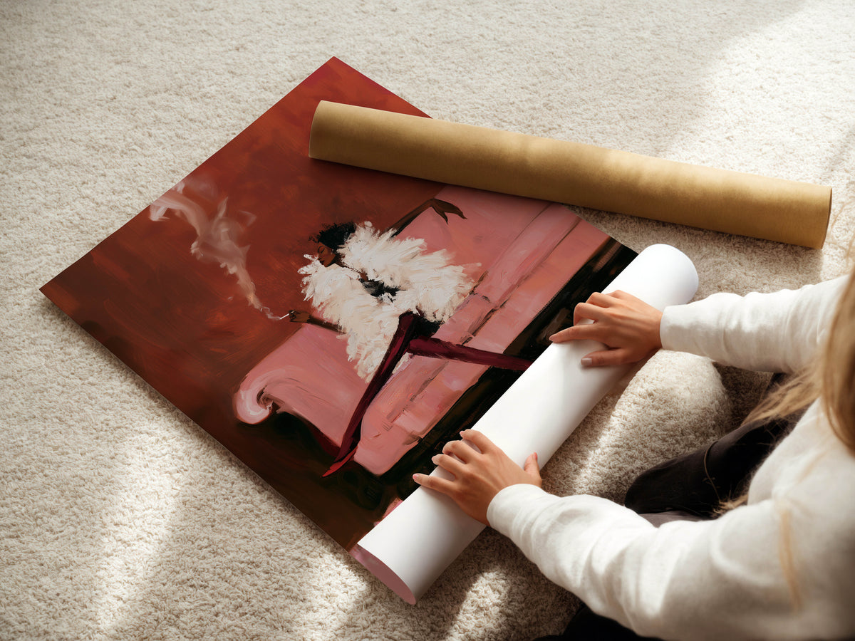 Pink Smoke Print