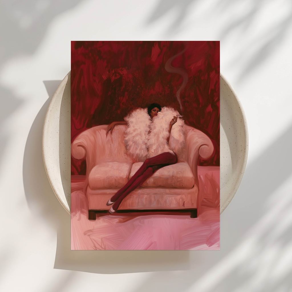 Smoke & Velvet II Print