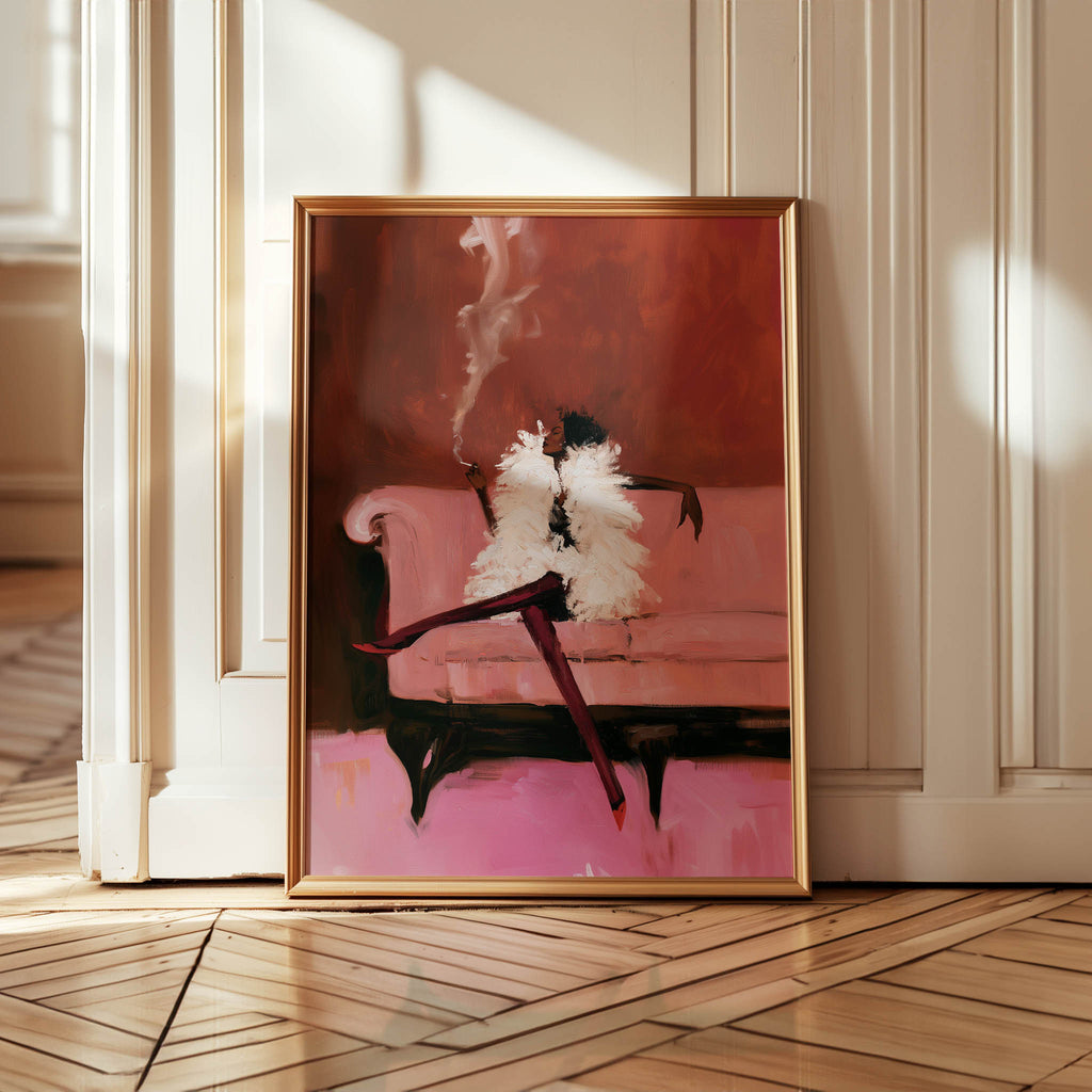 Pink Smoke Print