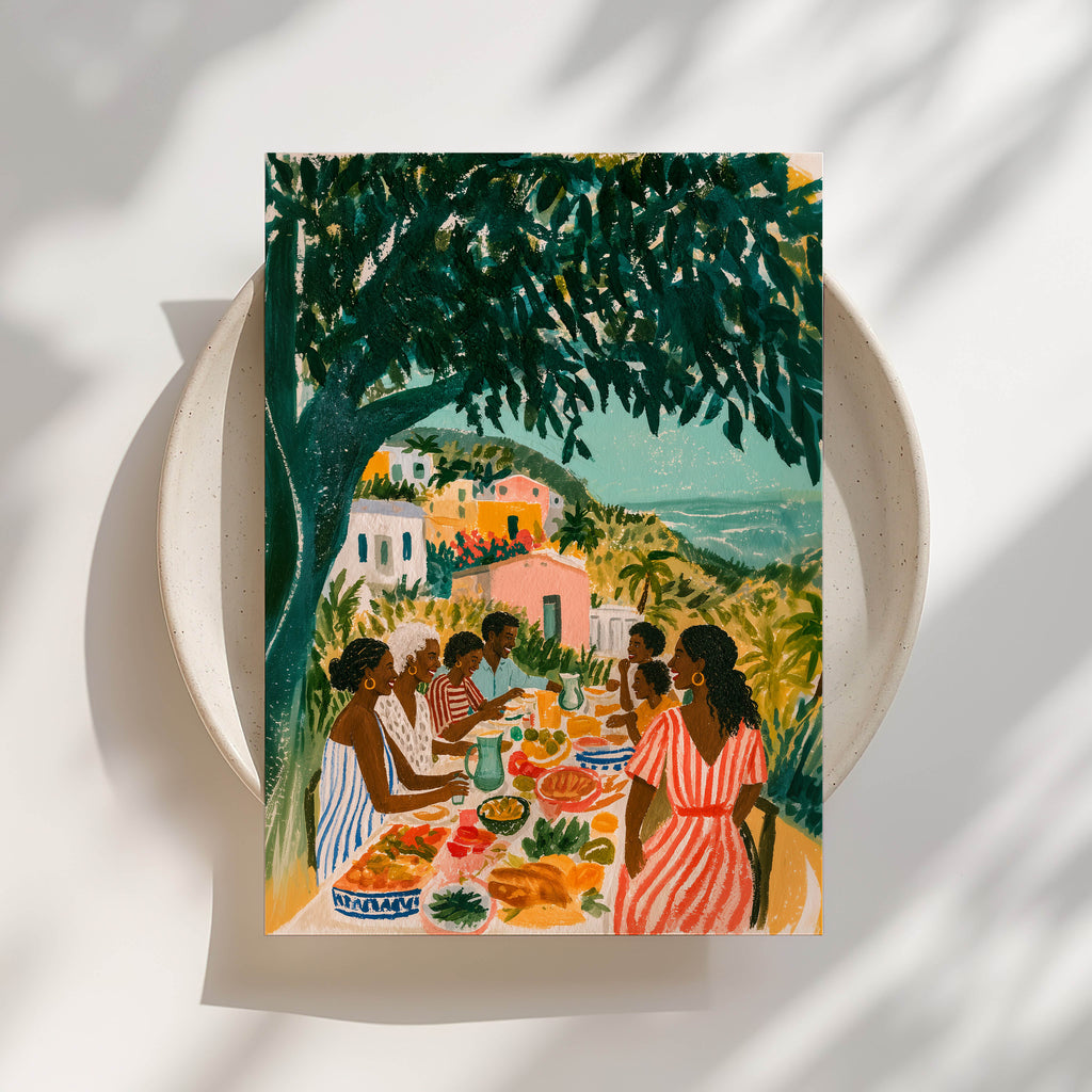 Seaside Gathering Print