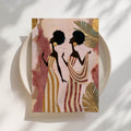 Sisters in Gold Print