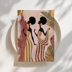 Sisters in Gold Print