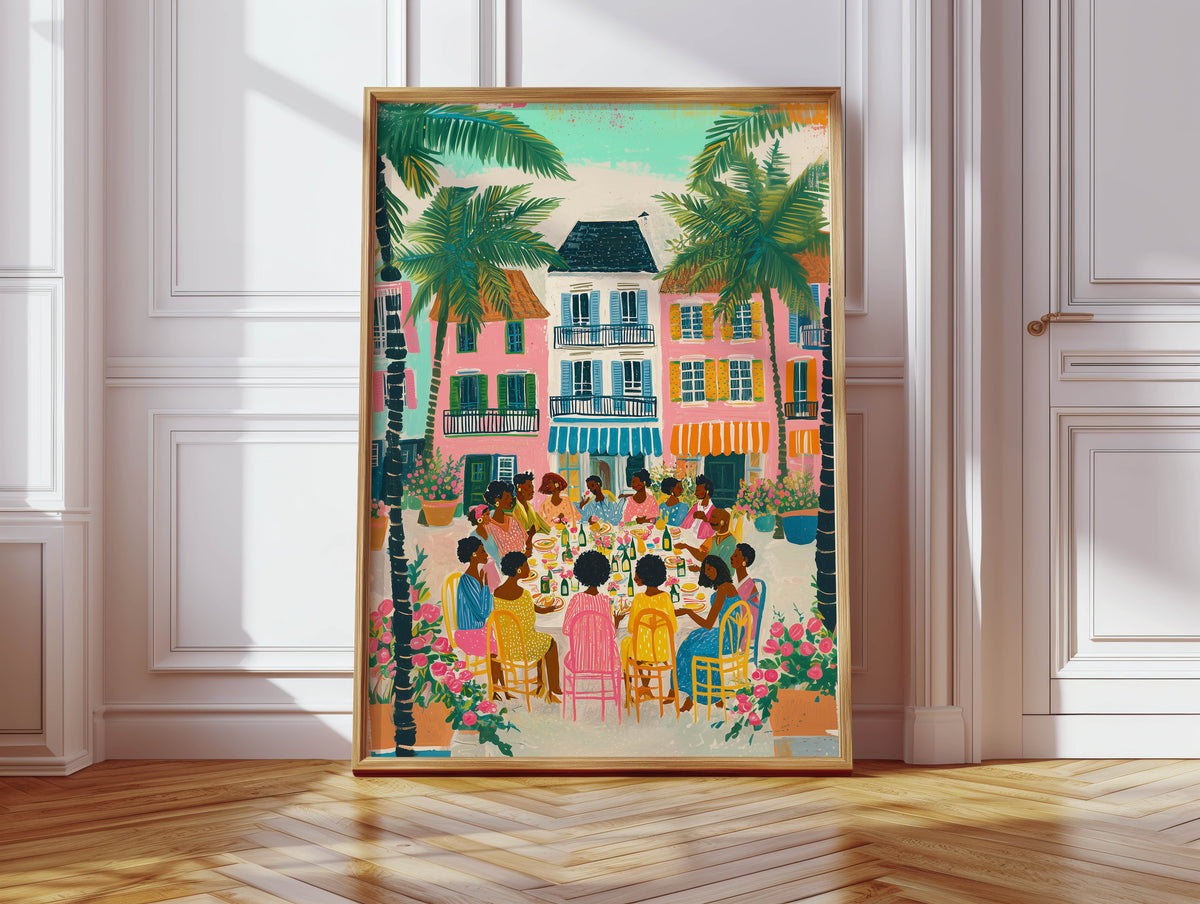 Caribbean Table Print