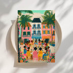 Caribbean Table Print