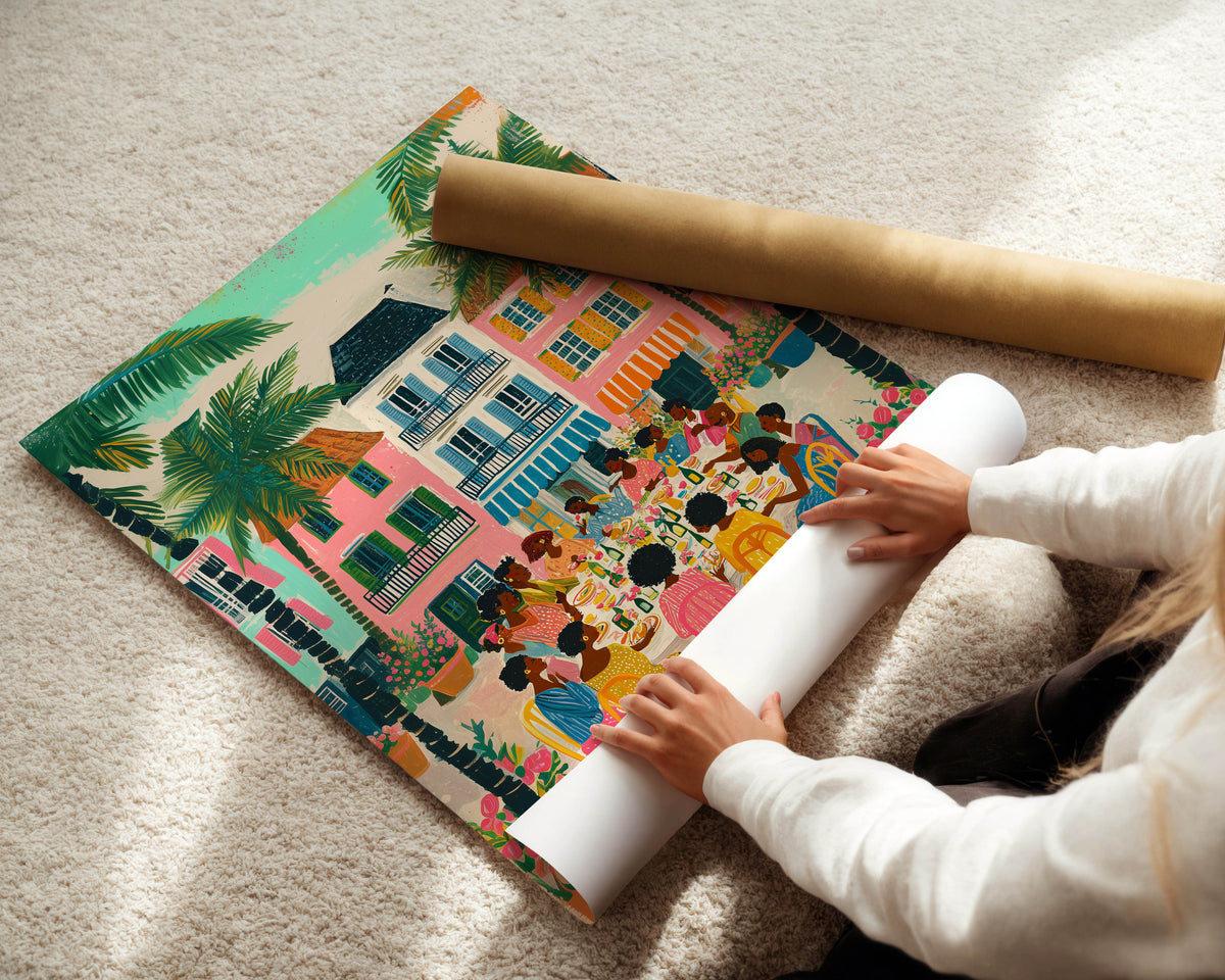 Caribbean Table Print