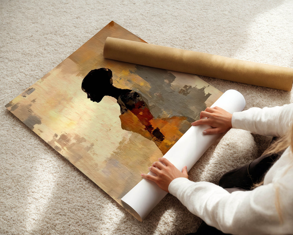 Profile in Amber Print