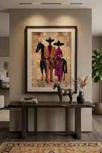 Cowboy Couple Print