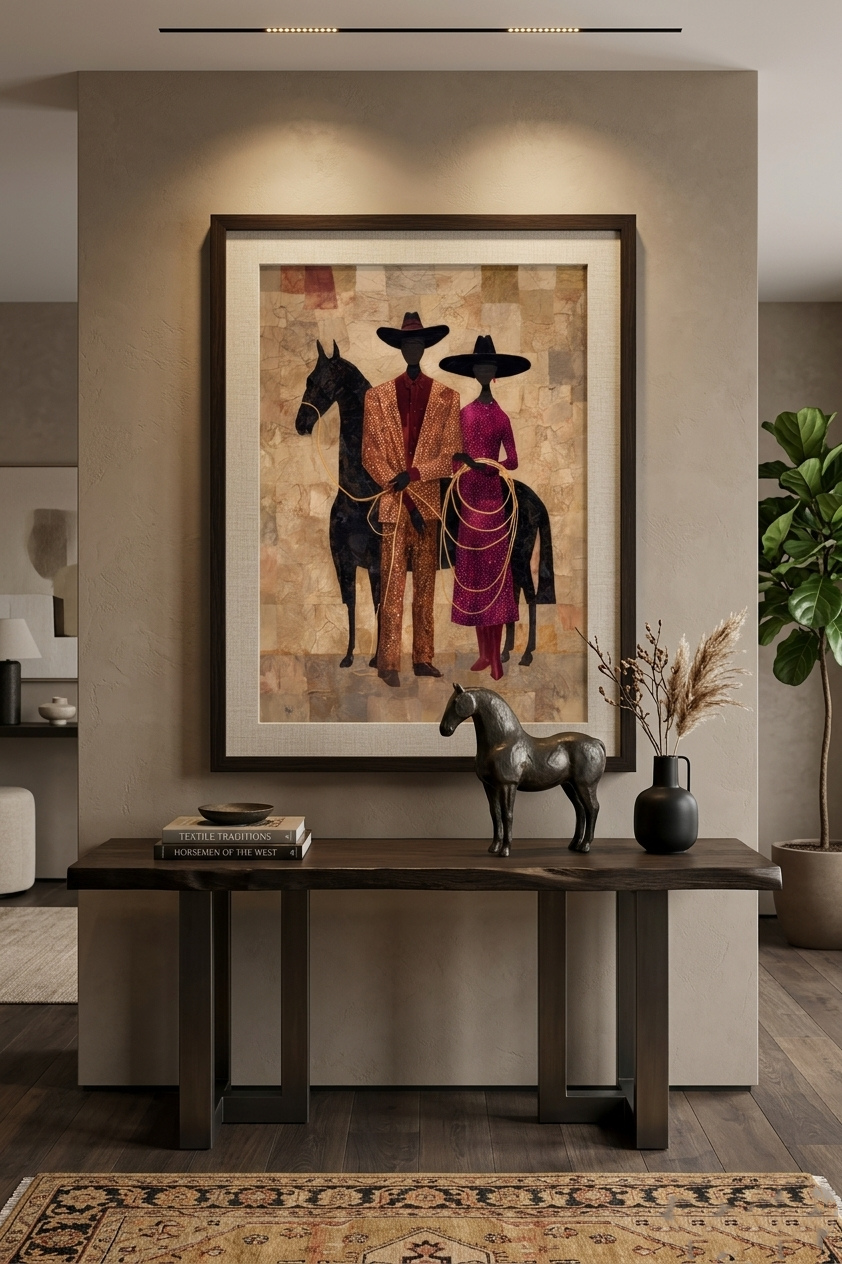 Cowboy Couple Print