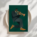 Green Room Jazz Print