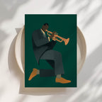 Green Room Jazz Print