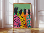Color Block Sisters Print