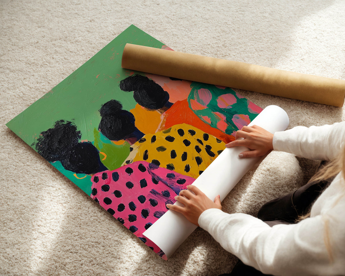 Color Block Sisters Print