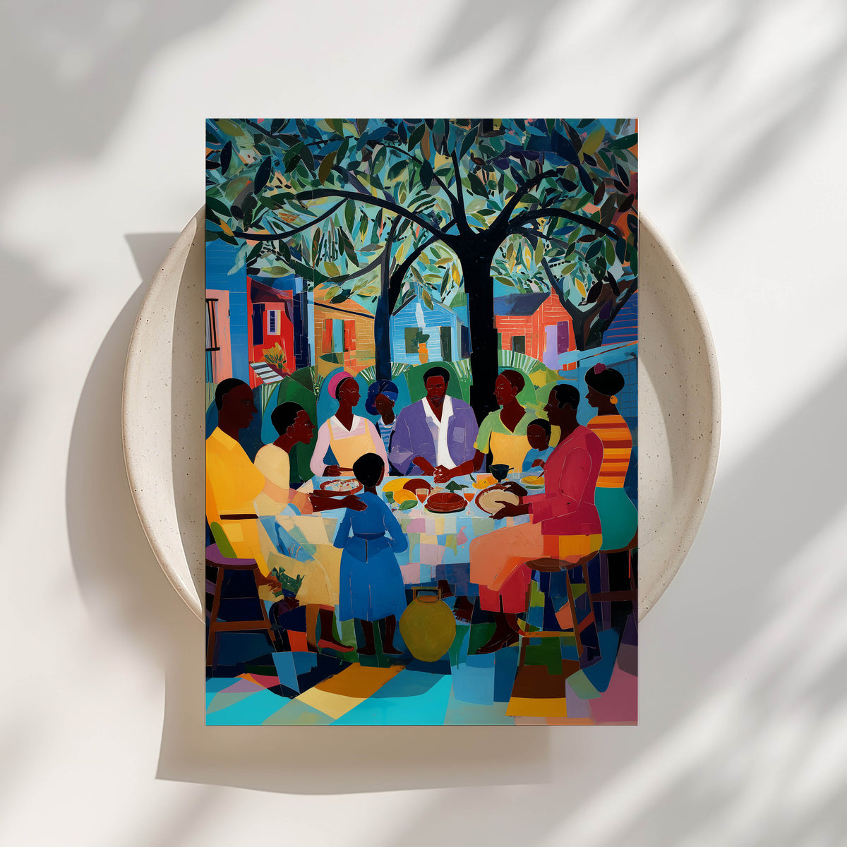 The Black Family Table Print