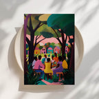Black Community Table Print
