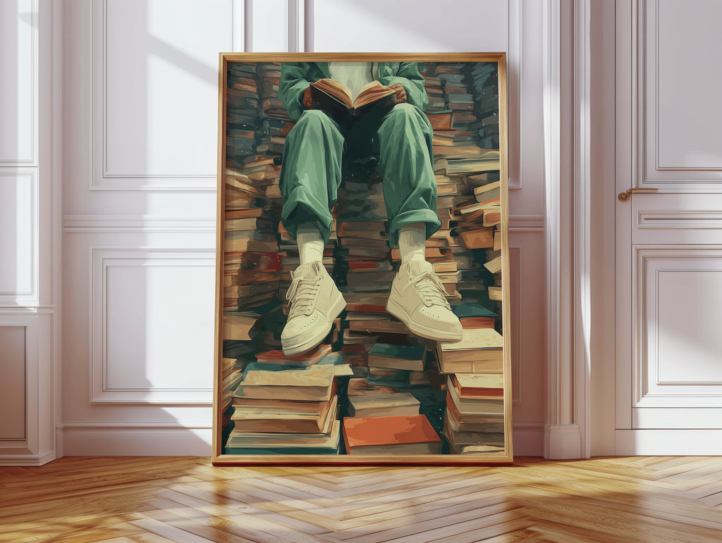Book Mountain Print