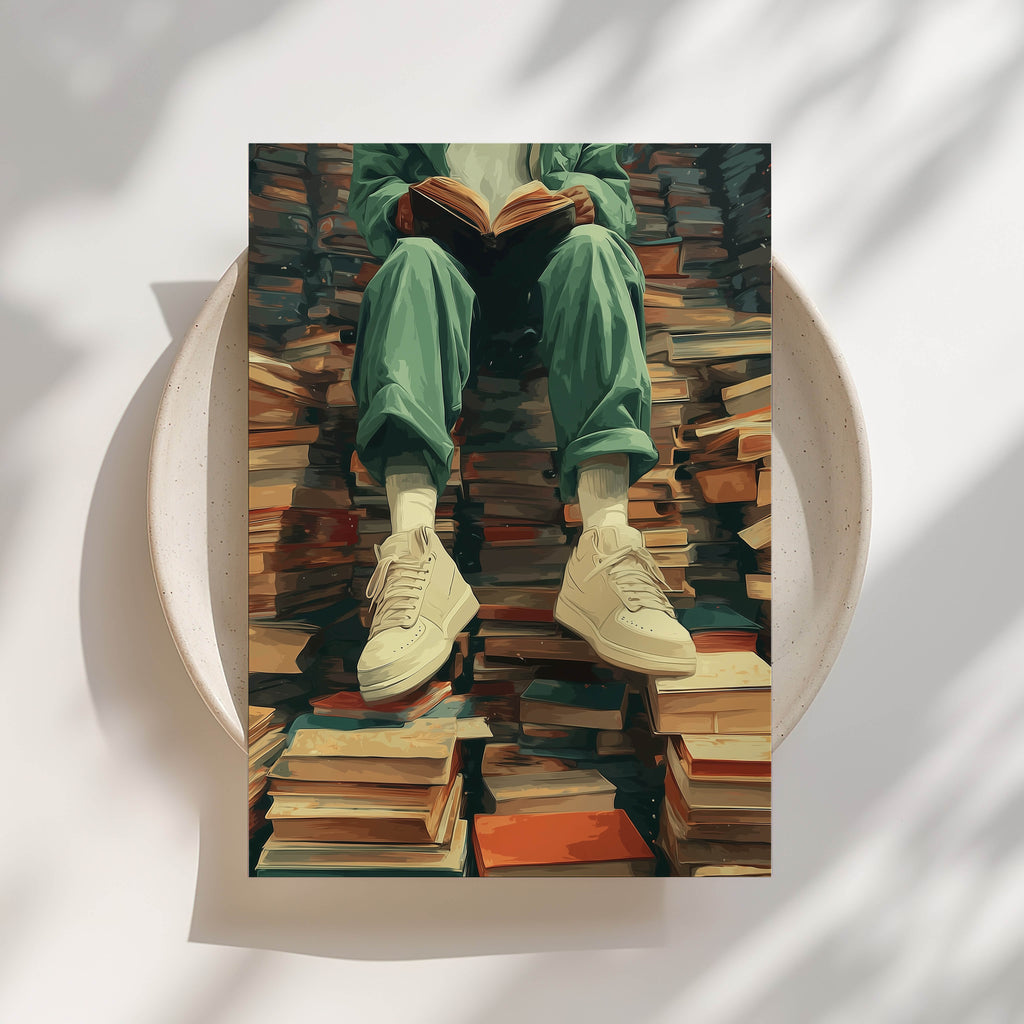 Book Mountain Print