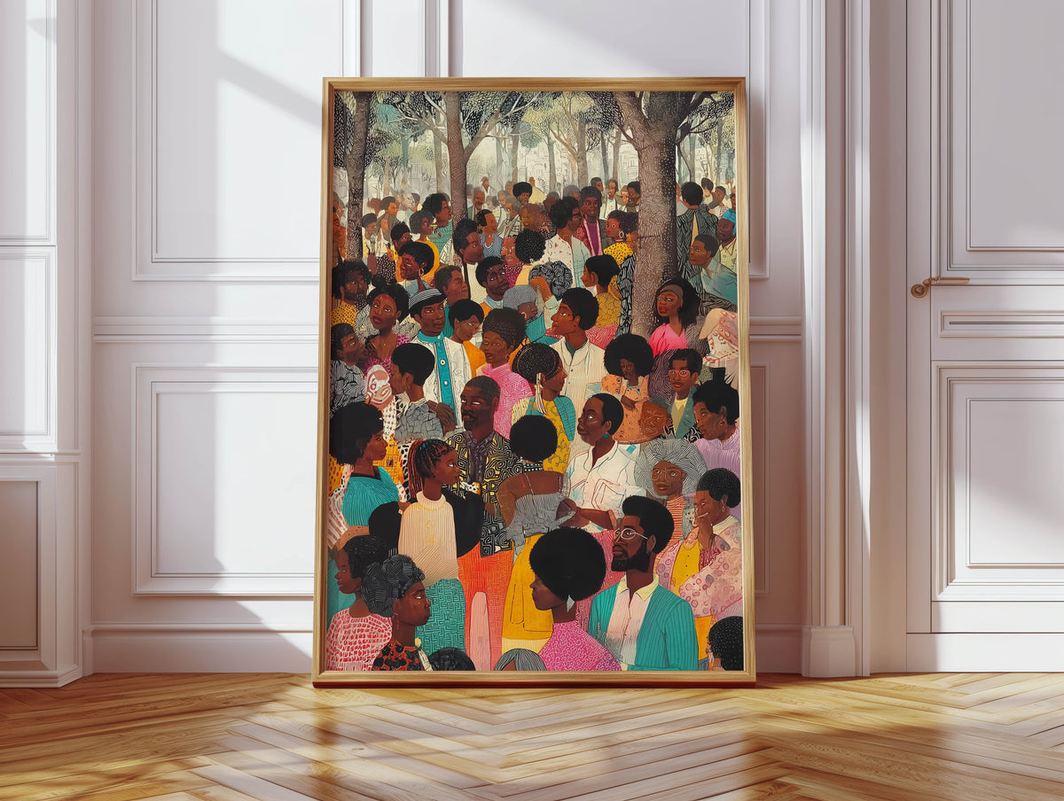 Gathering of the Black People Print