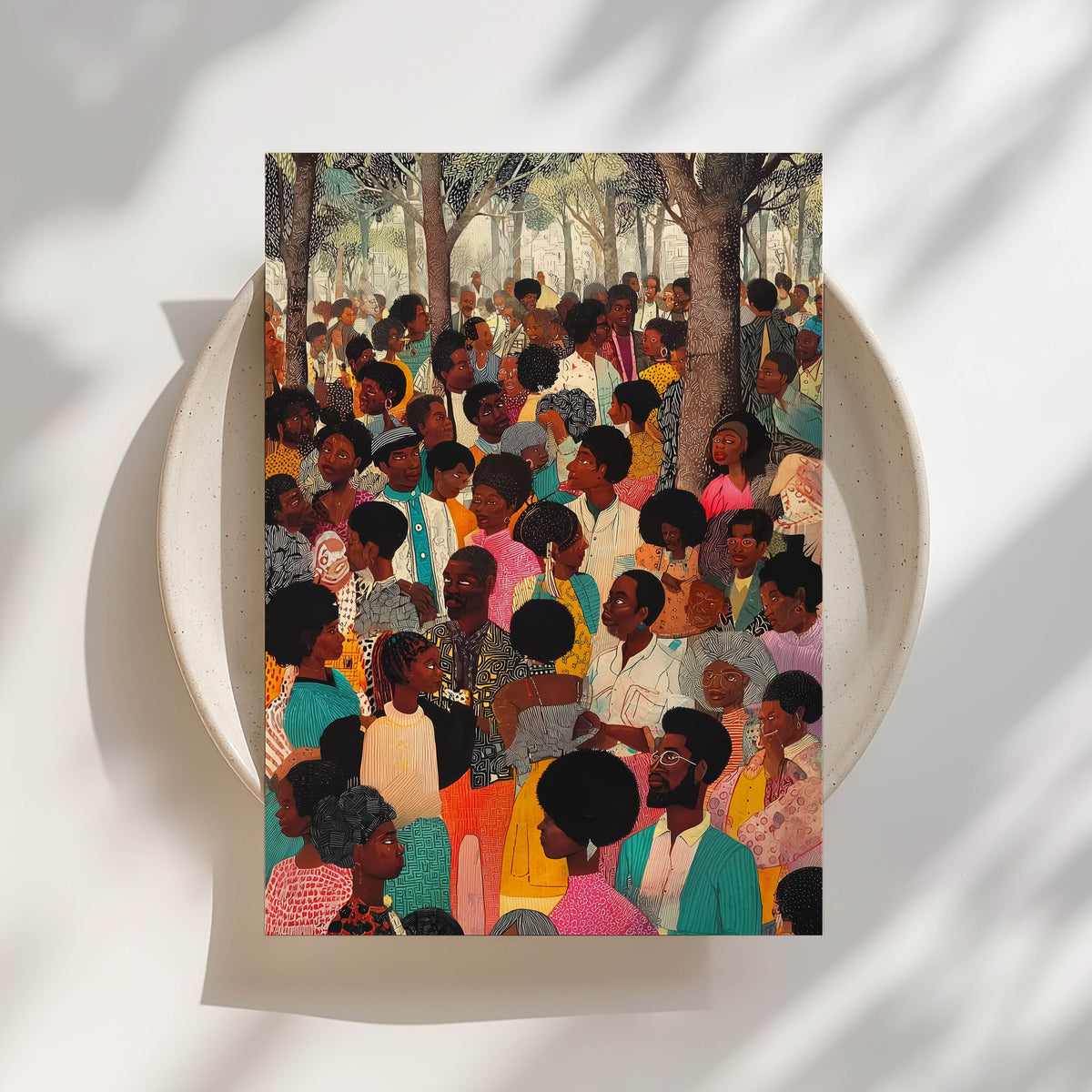 Gathering of the Black People Print
