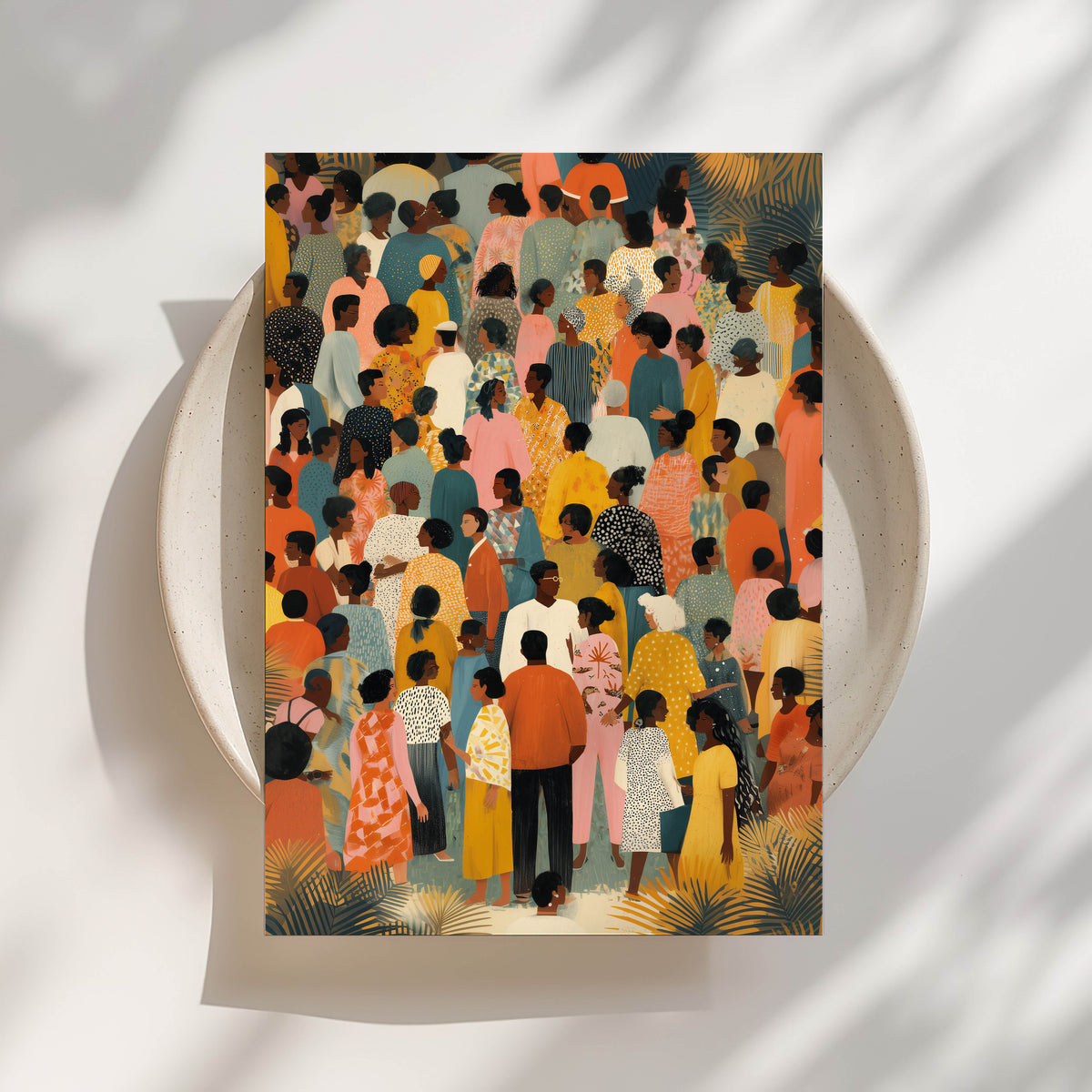 The Black People Crowd Print