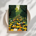 Yellow Umbrellas Print