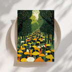Yellow Umbrellas Print