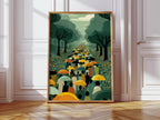The Umbrella Path Print