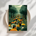 The Umbrella Path Print