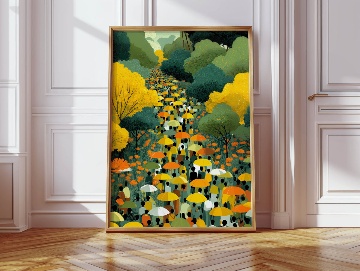 Umbrella Grove Print