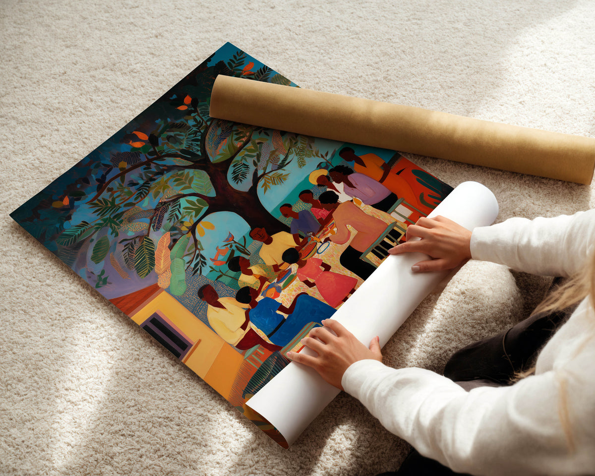 Table Under the Tree Print