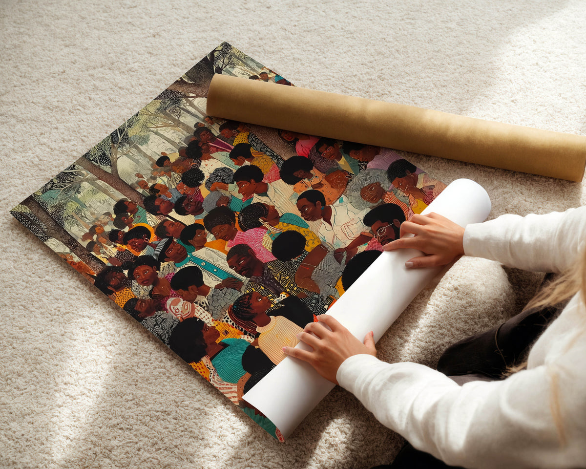 Gathering of the Black People Print
