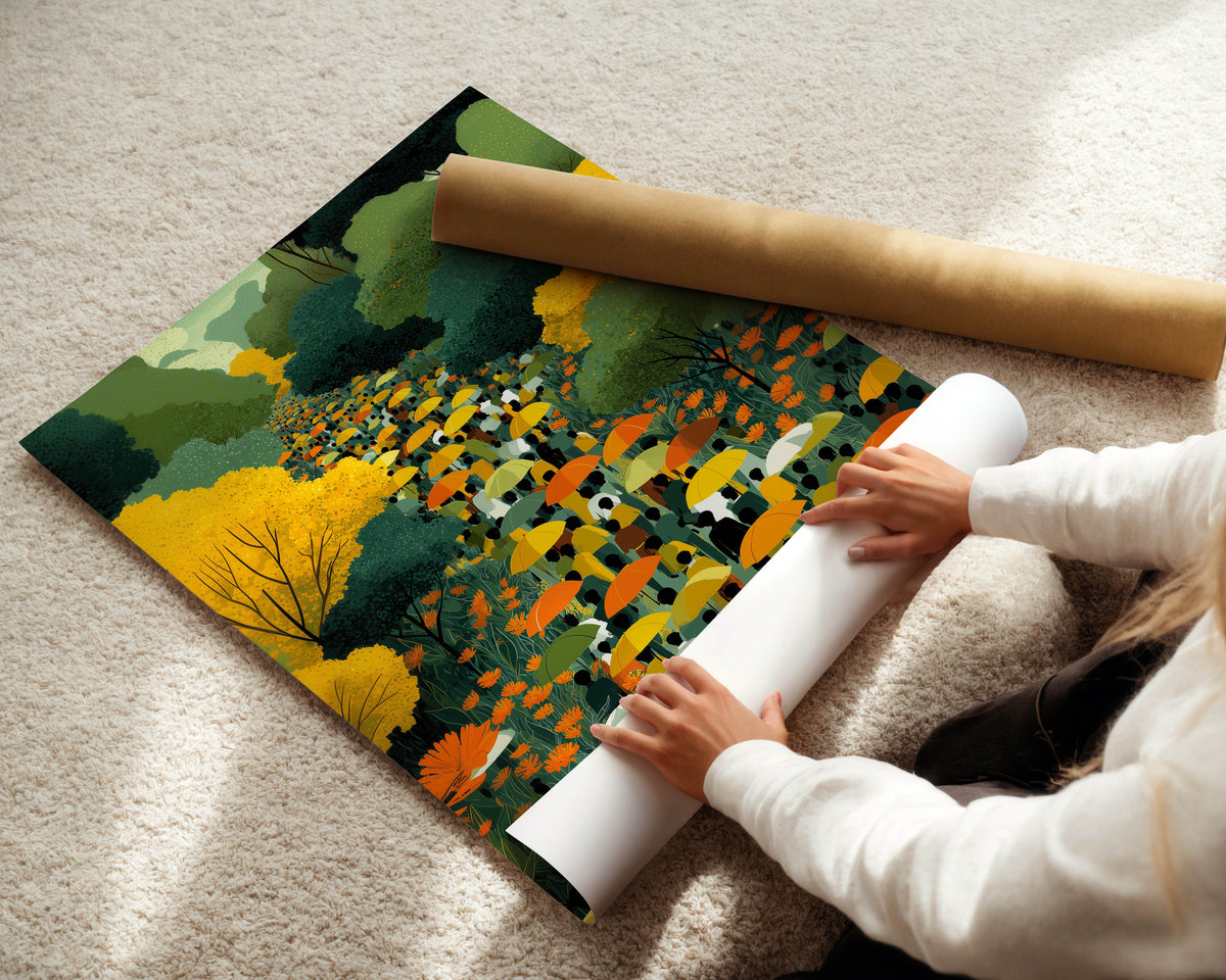 Umbrella Grove Print