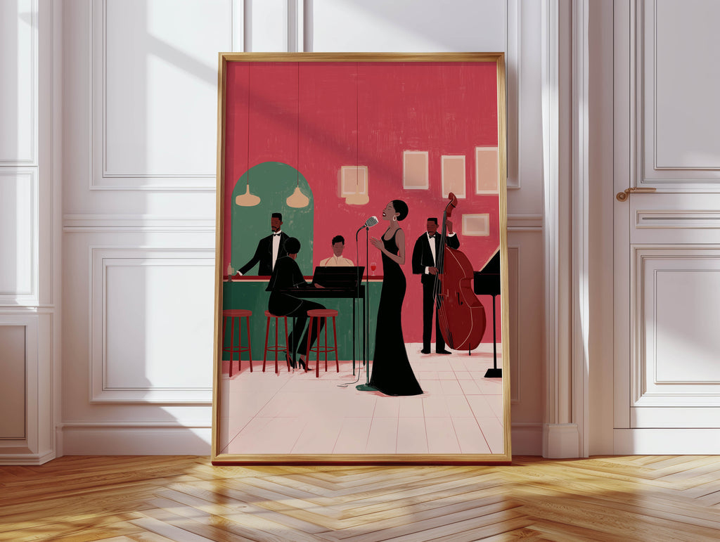 Red Room Jazz Print