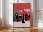 Red Room Jazz Print