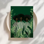 Jungle Sisters - Afrocentric Art Print