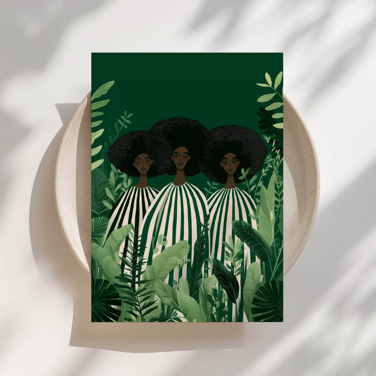 Jungle Sisters - Afrocentric Art Print