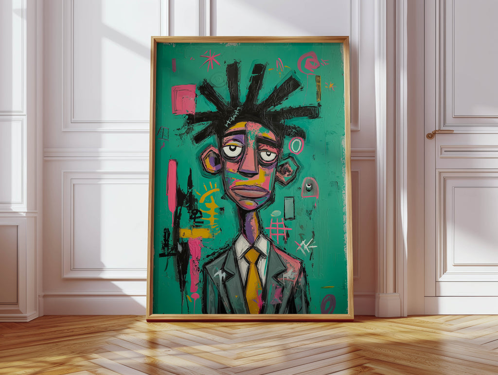 Static - Afrocentric Neo-Expressionist Art Print