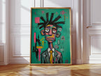Static - Afrocentric Neo-Expressionist Art Print