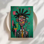 Static - Afrocentric Neo-Expressionist Art Print