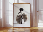 Book Skirt - Black Woman Fashion Print