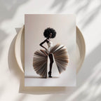 Book Skirt - Black Woman Fashion Print