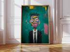 Mr. Teal - Black Man Portrait Art Print