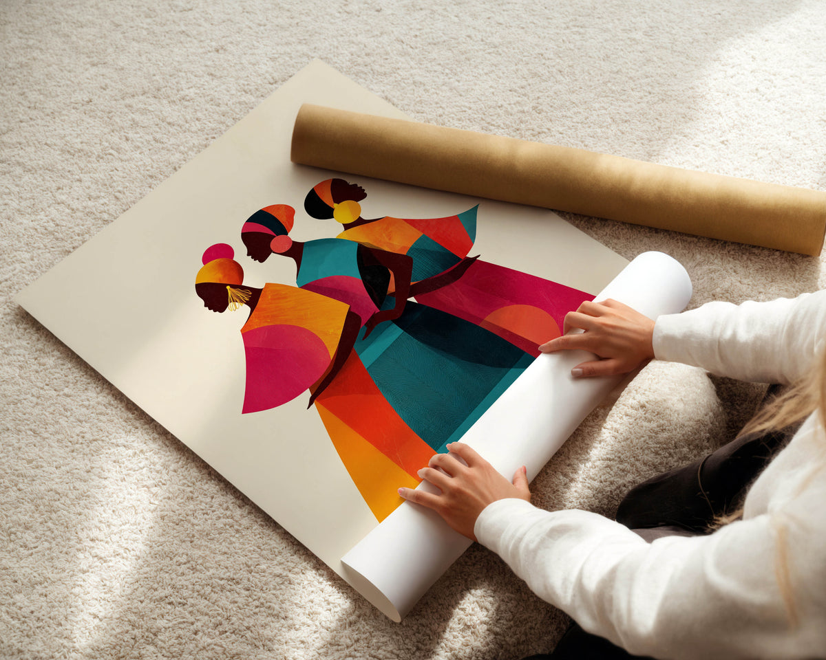 Geometric Sisters Print