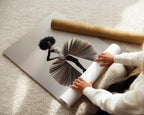 Book Skirt - Black Woman Fashion Print