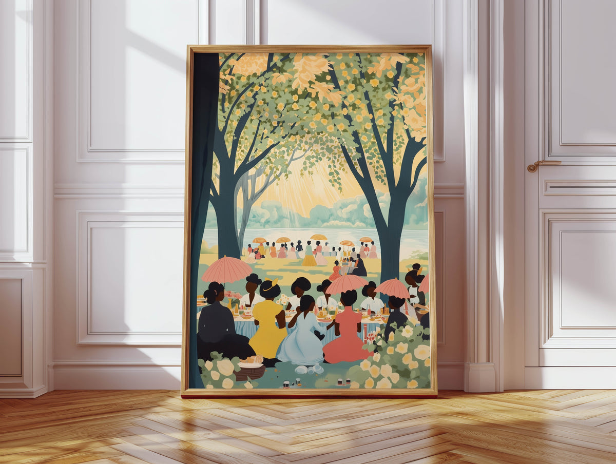 The Picnic - Afrocentric Community Print