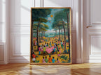 Village Day - Black Community Art Print
