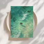 Hand in Hand - Black Couple Art Print