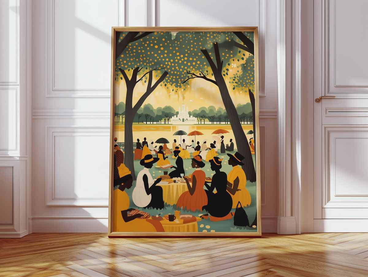 Golden Park - Black Community Art Print