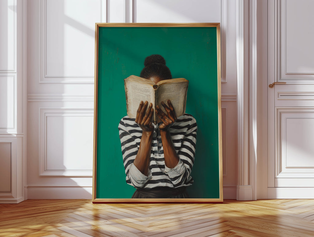 Emerald Read - Afrocentric Reader Print