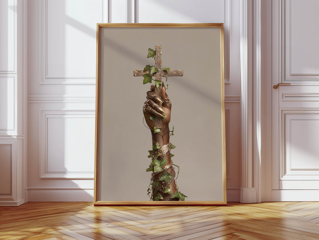 Faith & Ivy - Black Faith-Based Art Print