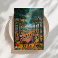 Village Day - Black Community Art Print